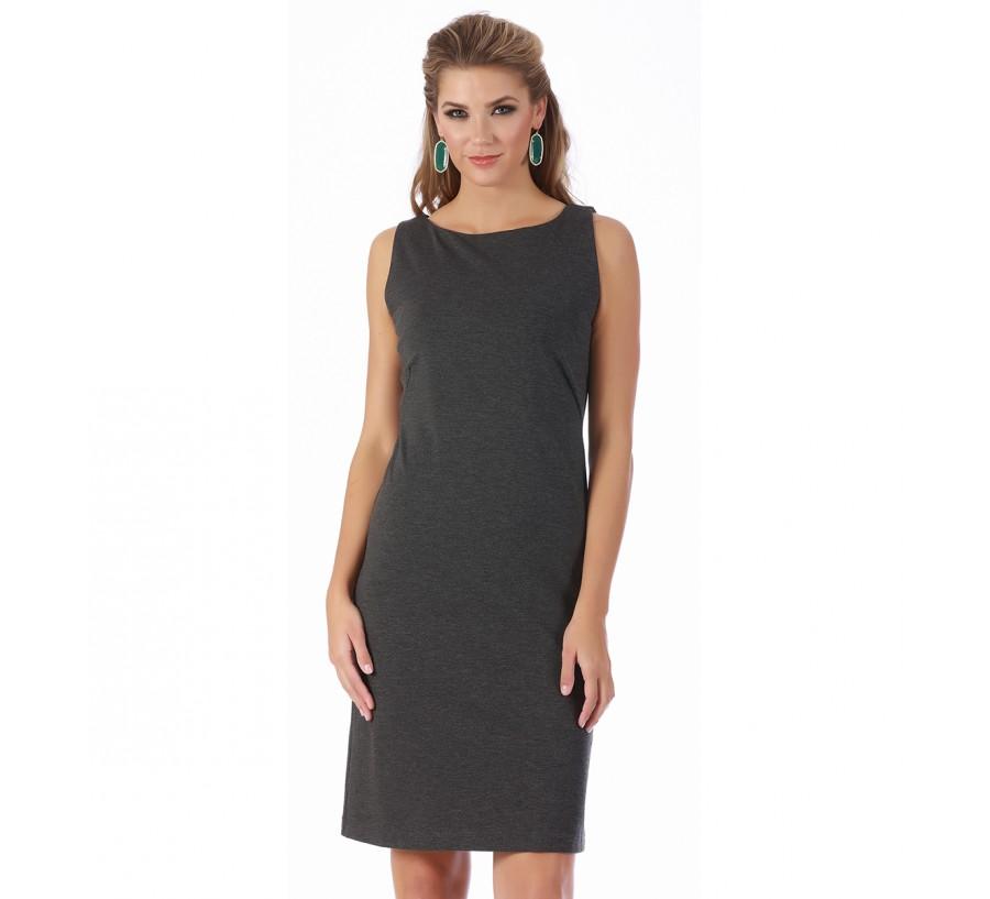 InstantFigure Short Sleeveless Boatneck Dress 16814M